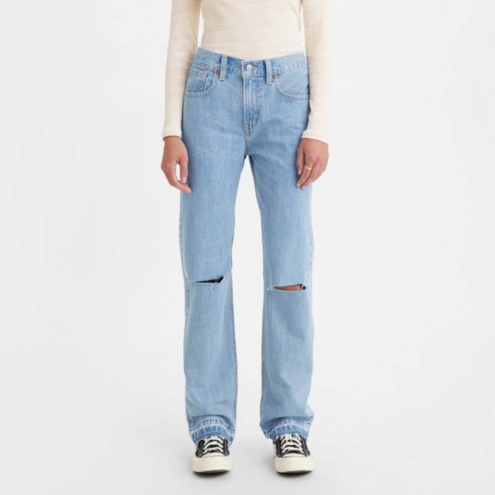 Levi's Low Pro Straight Distressed Jean Size 24